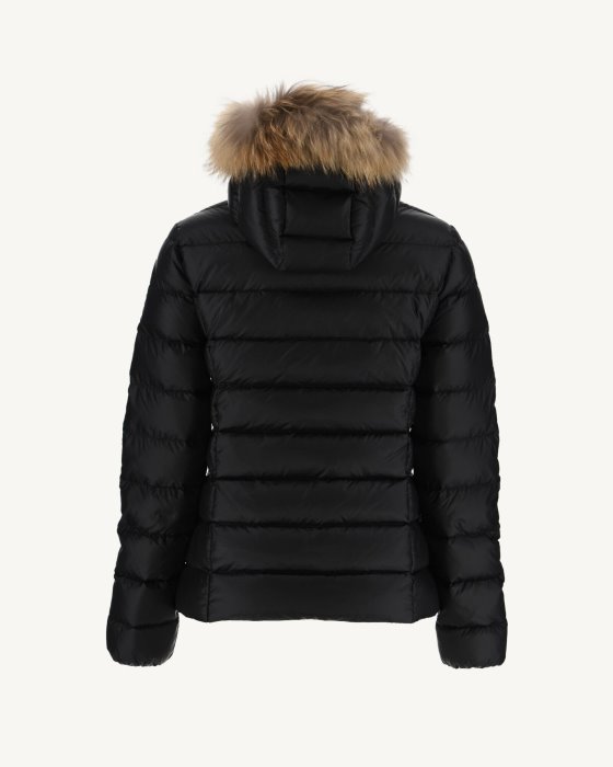 Jott New In Extreme Cold Hooded Down Jacket Noir Luxe