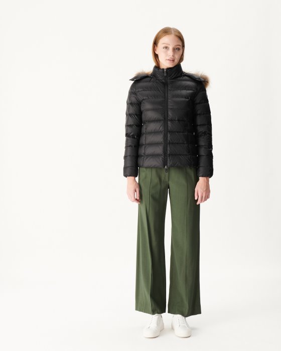 Jott New In Extreme Cold Hooded Down Jacket Noir Luxe