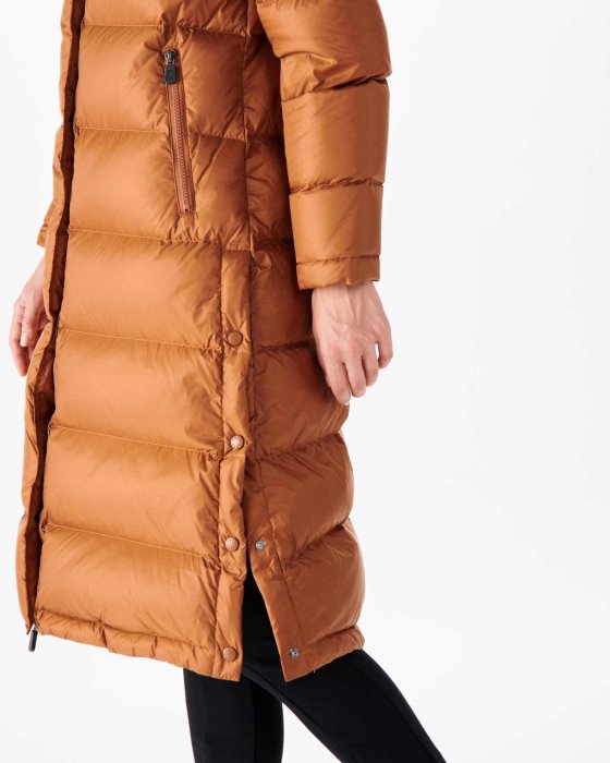 Jott New In Extreme Cold Long Hooded Down Jacket Caramel Karachi