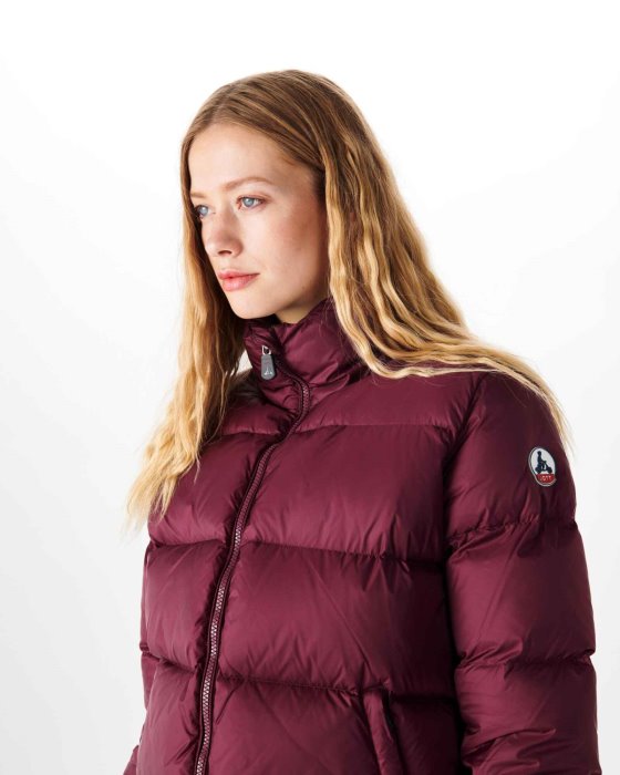 Jott New In Extreme Cold Quilted Down Jacket Aubergine Cardiff