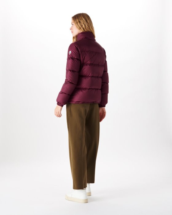 Jott New In Extreme Cold Quilted Down Jacket Aubergine Cardiff