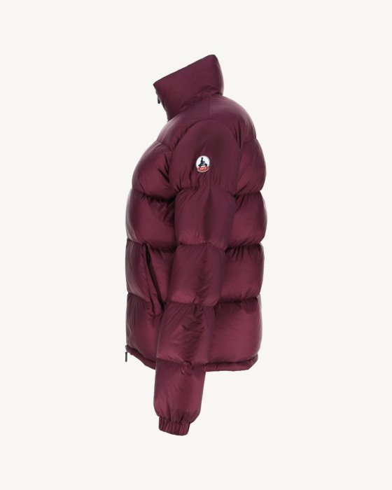 Jott New In Extreme Cold Quilted Down Jacket Aubergine Cardiff