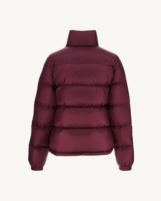 Jott New In Extreme Cold Quilted Down Jacket Aubergine Cardiff