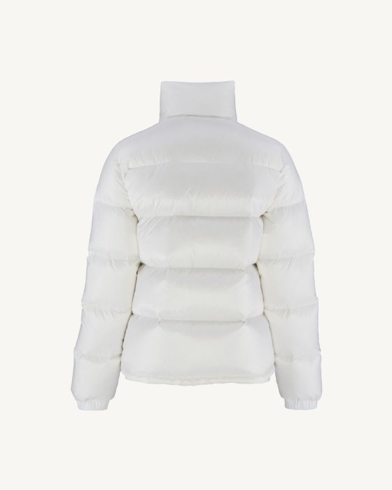 Jott New In Extreme Cold Quilted Down Jacket Blanc Cardiff