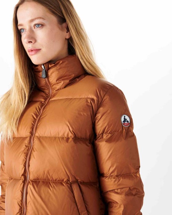 Jott New In Extreme Cold Quilted Down Jacket Caramel Cardiff