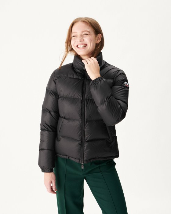 Jott New In Extreme Cold Quilted Down Jacket Noir Cardiff