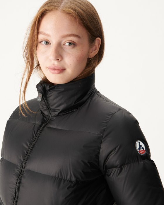 Jott New In Extreme Cold Quilted Down Jacket Noir Cardiff