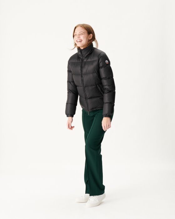 Jott New In Extreme Cold Quilted Down Jacket Noir Cardiff