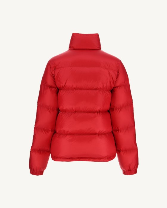 Jott New In Extreme Cold Quilted Down Jacket Rouge Cardiff