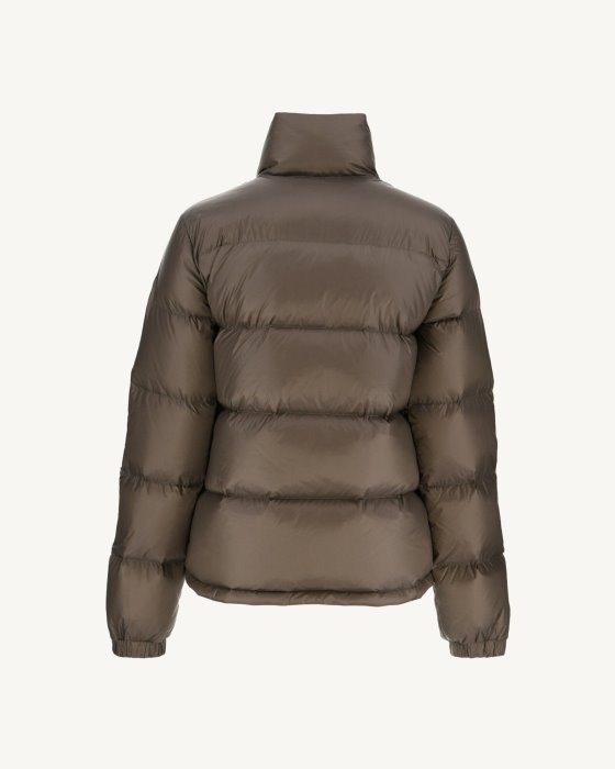 Jott New In Extreme Cold Quilted Down Jacket Taupe Cardiff
