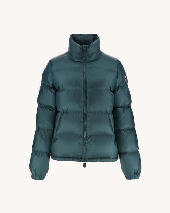 Jott New In Extreme Cold Quilted Down Jacket Vert Fonce Cardiff