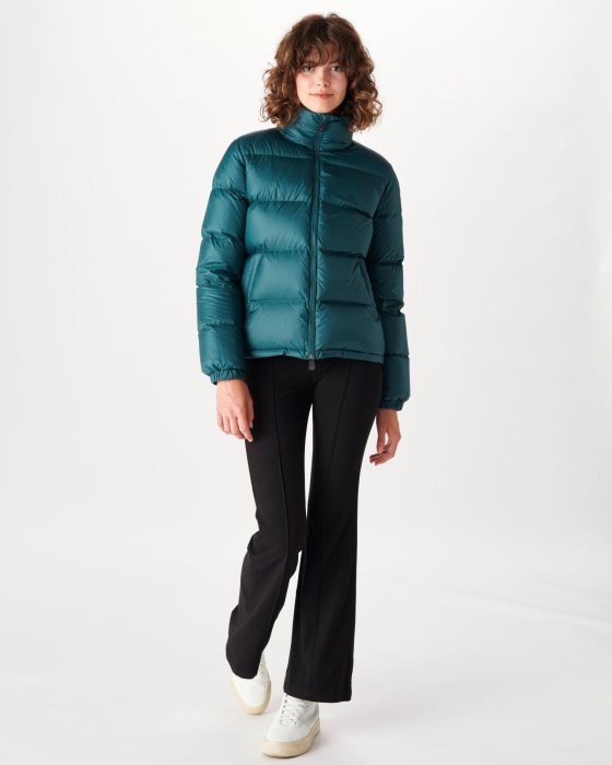 Jott New In Extreme Cold Quilted Down Jacket Vert Fonce Cardiff