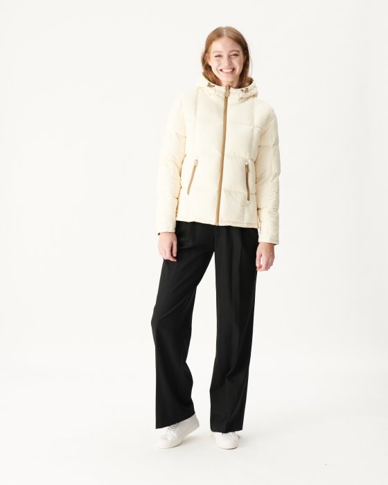 Jott New In Extreme Cold Reversible Down Jacket Beige/Ecru Victoria