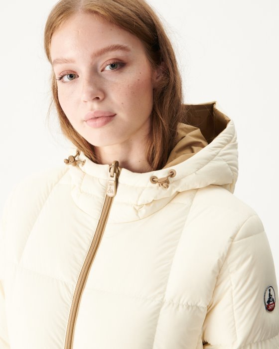 Jott New In Extreme Cold Reversible Down Jacket Beige/Ecru Victoria