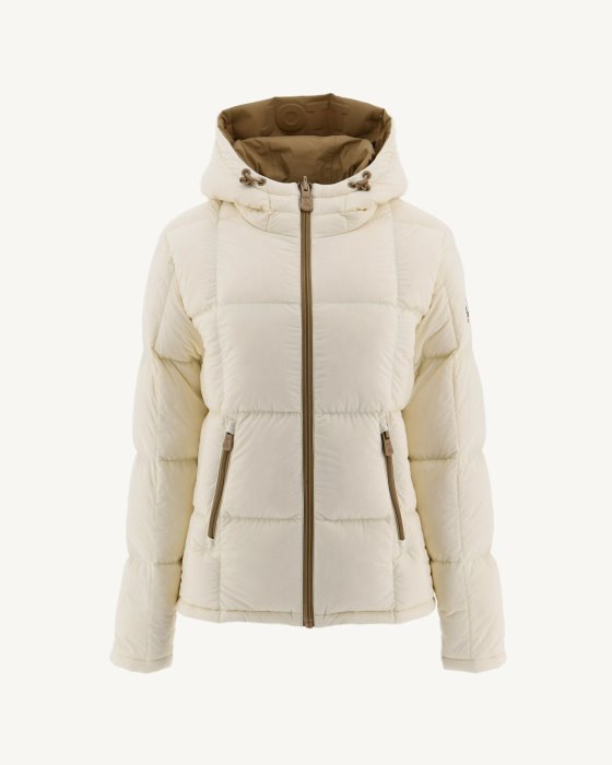 Jott New In Extreme Cold Reversible Down Jacket Beige/Ecru Victoria