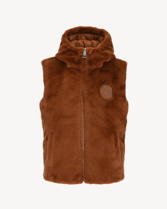 Jott New In Extreme Cold Reversible Down Jacket Caramel Daria