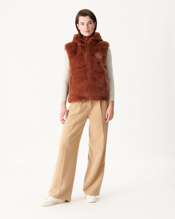 Jott New In Extreme Cold Reversible Down Jacket Caramel Daria