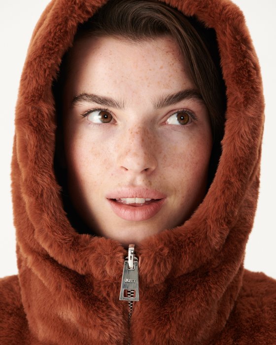 Jott New In Extreme Cold Reversible Down Jacket Caramel Daria