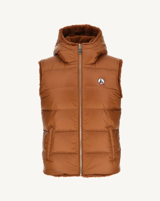 Jott New In Extreme Cold Reversible Down Jacket Caramel Daria