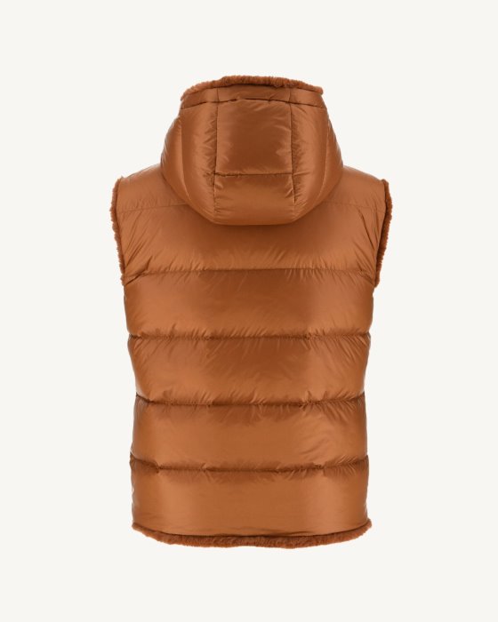 Jott New In Extreme Cold Reversible Down Jacket Caramel Daria