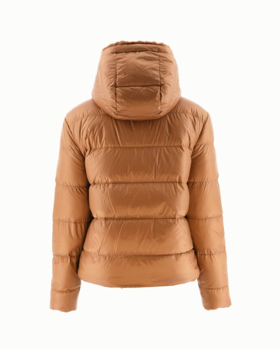 Jott New In Extreme Cold Reversible Down Jacket Caramel Gala