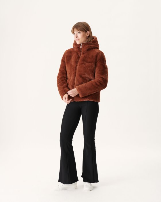 Jott New In Extreme Cold Reversible Down Jacket Caramel Gala
