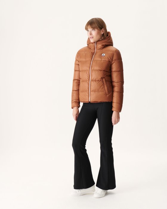 Jott New In Extreme Cold Reversible Down Jacket Caramel Gala