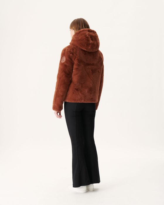 Jott New In Extreme Cold Reversible Down Jacket Caramel Gala