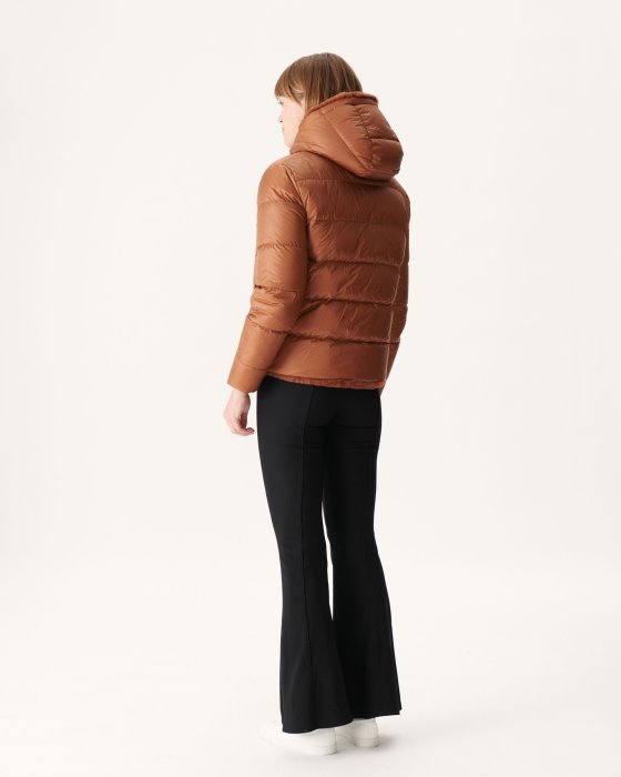Jott New In Extreme Cold Reversible Down Jacket Caramel Gala