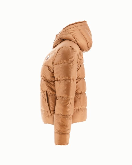 Jott New In Extreme Cold Reversible Down Jacket Caramel Gala