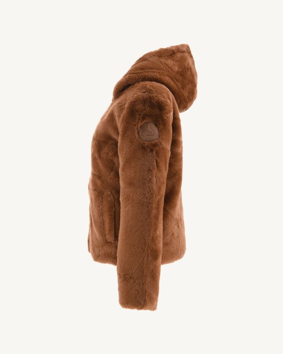 Jott New In Extreme Cold Reversible Down Jacket Caramel Gala