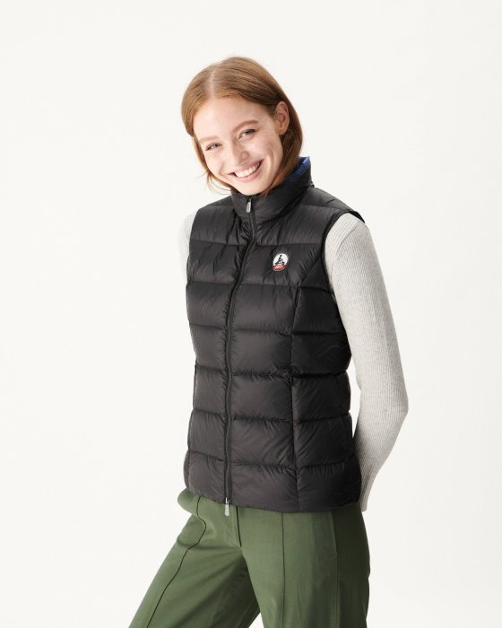 Jott New In Extreme Cold Sleeveless Down Jacket Noir Sab