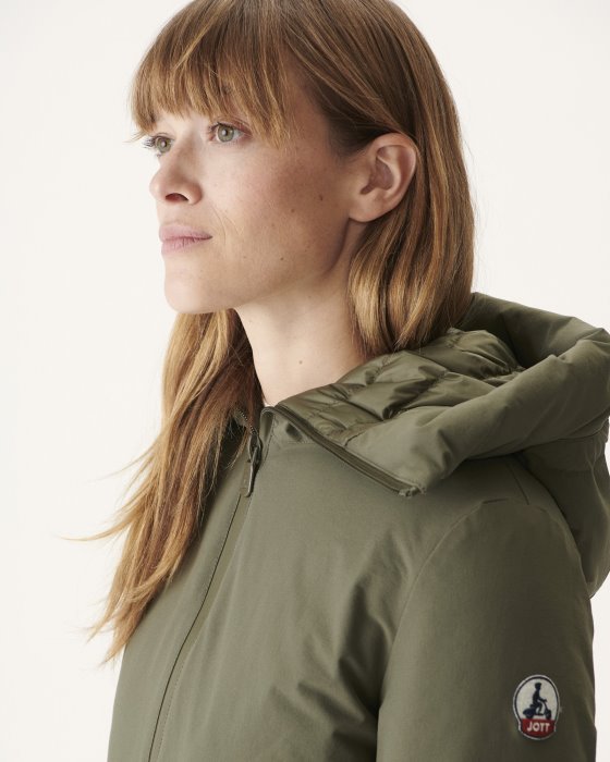 Jott New In Hooded Down Jacket Army Siberie