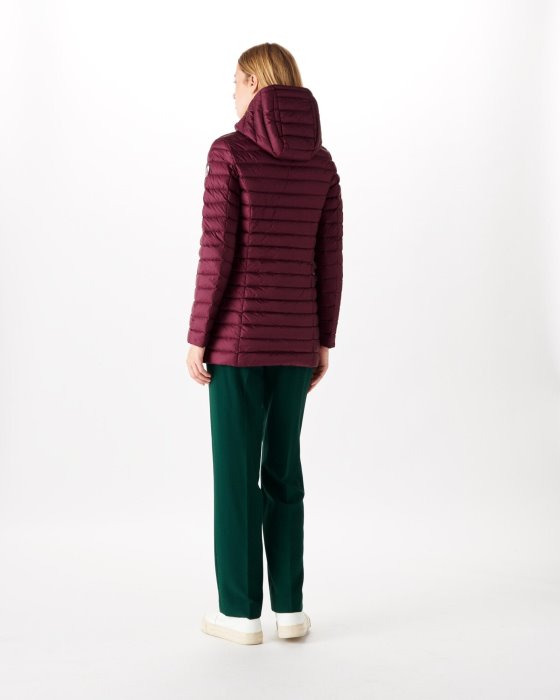 Jott New In Hooded Down Jacket Aubergine Nour