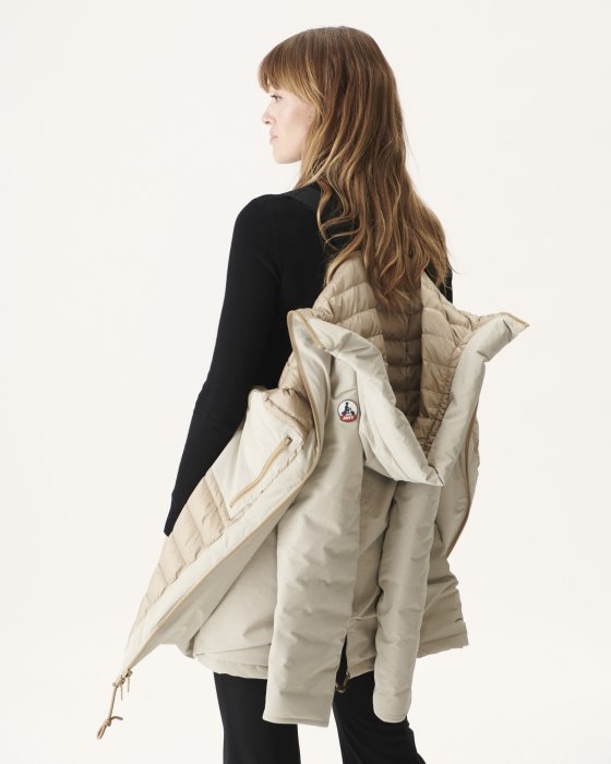 Jott New In Hooded Down Jacket Beige Siberie
