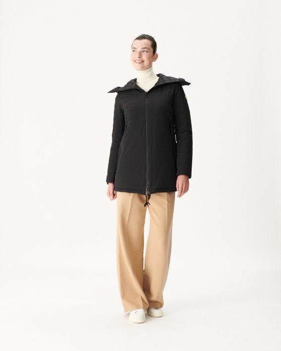 Jott New In Hooded Down Jacket Noir Siberie