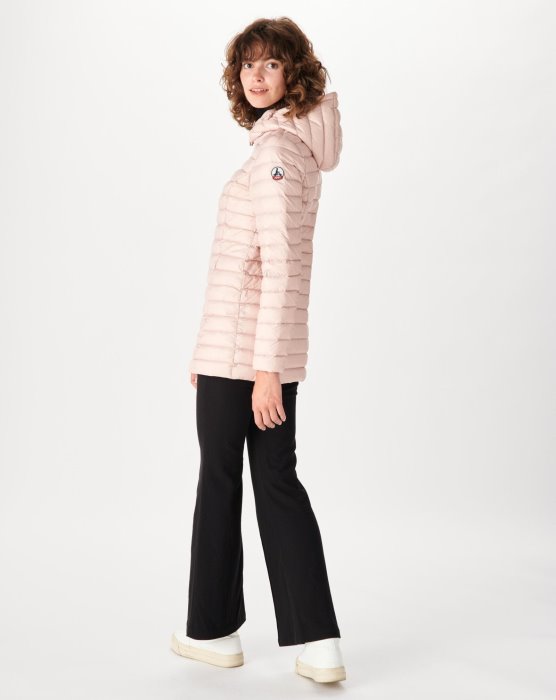 Jott New In Hooded Down Jacket Rose Pale Nour
