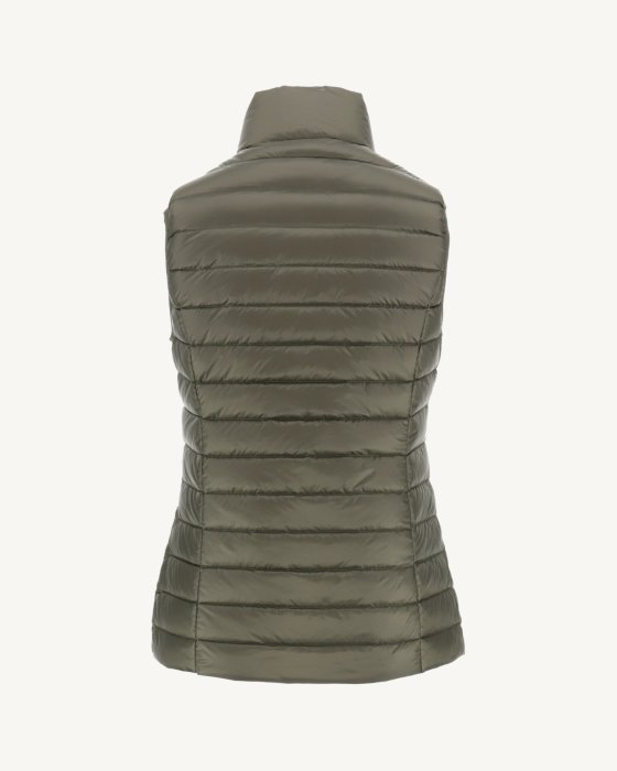 Jott New In Light Sleeveless Down Jacket Army Seda