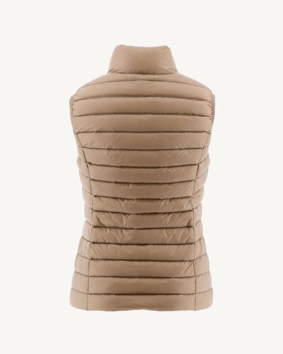 Jott New In Light Sleeveless Down Jacket Beige Seda