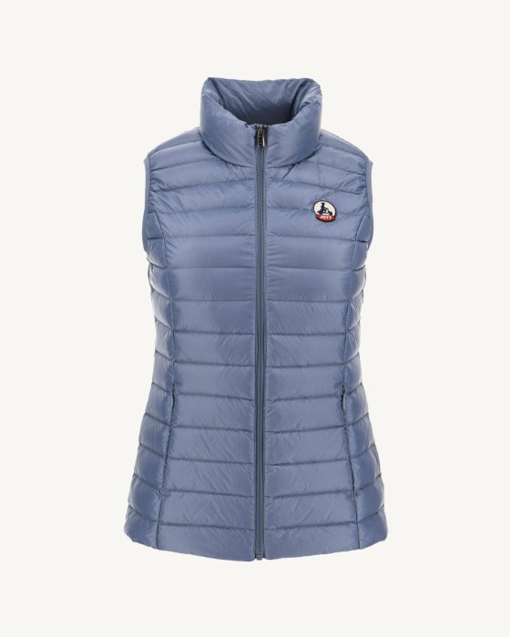 Jott New In Light Sleeveless Down Jacket Blue Delave Seda