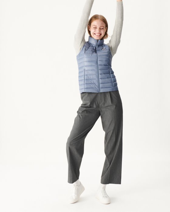 Jott New In Light Sleeveless Down Jacket Blue Delave Seda