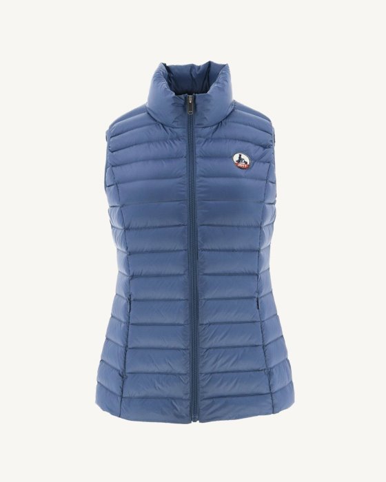Jott New In Light Sleeveless Down Jacket Blue Jeans Seda