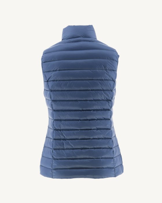 Jott New In Light Sleeveless Down Jacket Blue Jeans Seda