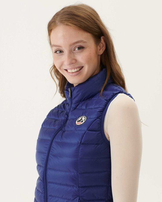 Jott New In Light Sleeveless Down Jacket Dark Denim Seda