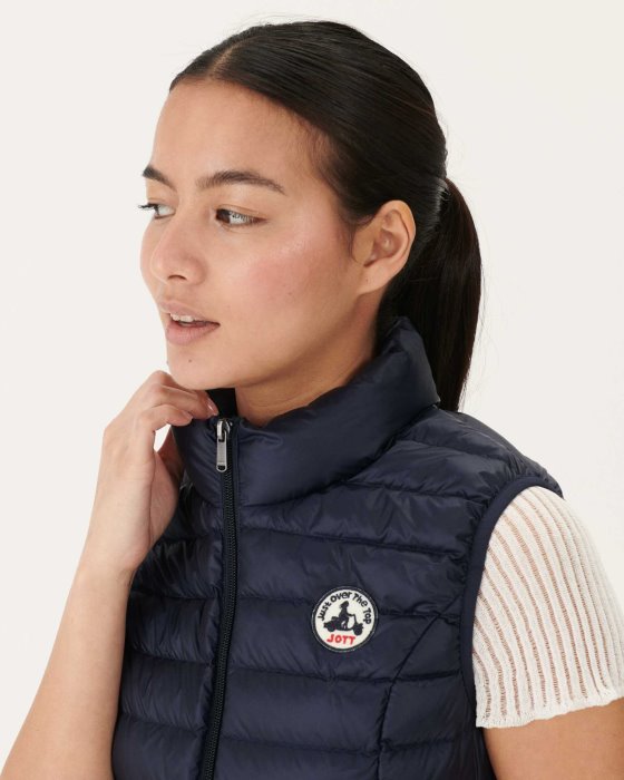 Jott New In Light Sleeveless Down Jacket Marine Seda