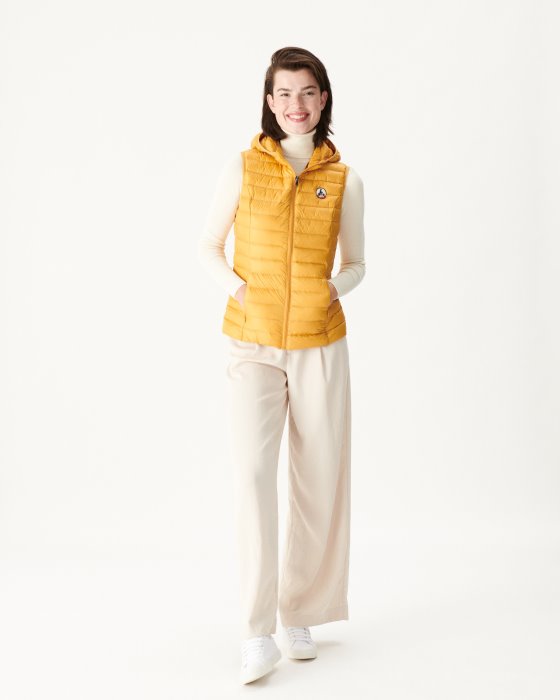 Jott New In Light Sleeveless Down Jacket Moutarde Mali