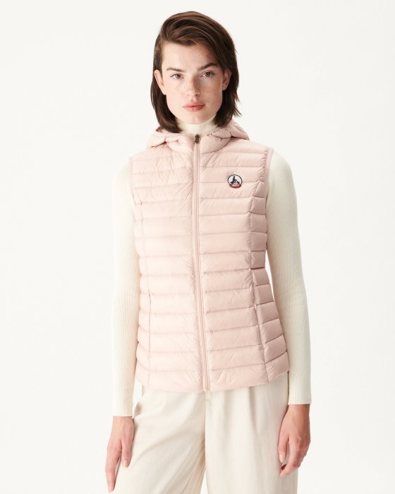 Jott New In Light Sleeveless Down Jacket Rose Pale Mali
