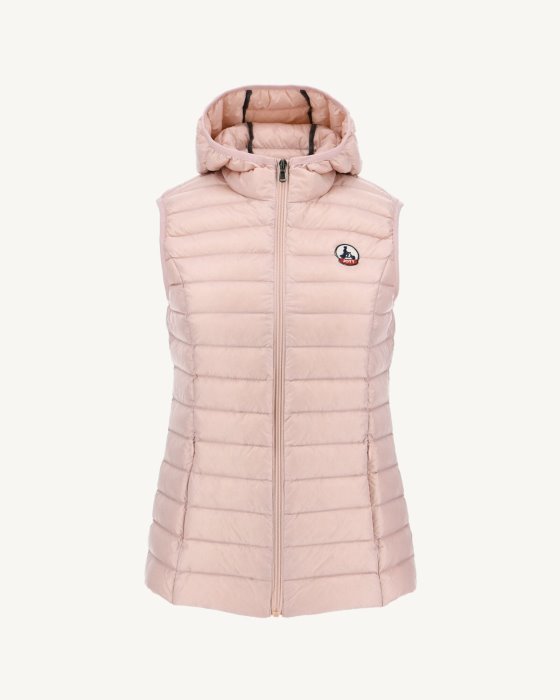 Jott New In Light Sleeveless Down Jacket Rose Pale Mali