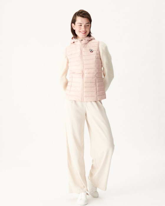 Jott New In Light Sleeveless Down Jacket Rose Pale Mali