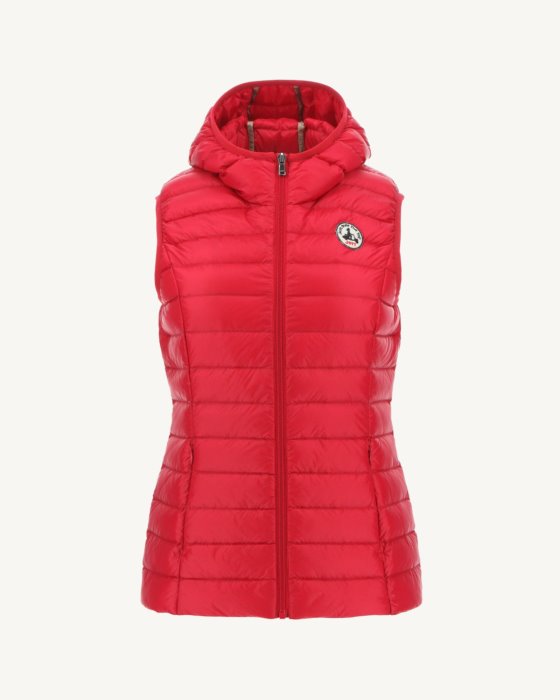 Jott New In Light Sleeveless Down Jacket Rouge Mali